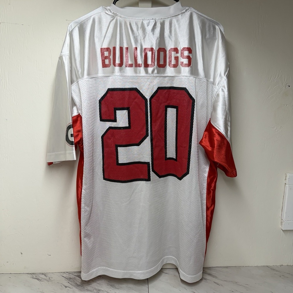 Georgia Bulldogs Jersey Mens XL White Starter Black Label College Football #20 - Picture 2 of 7